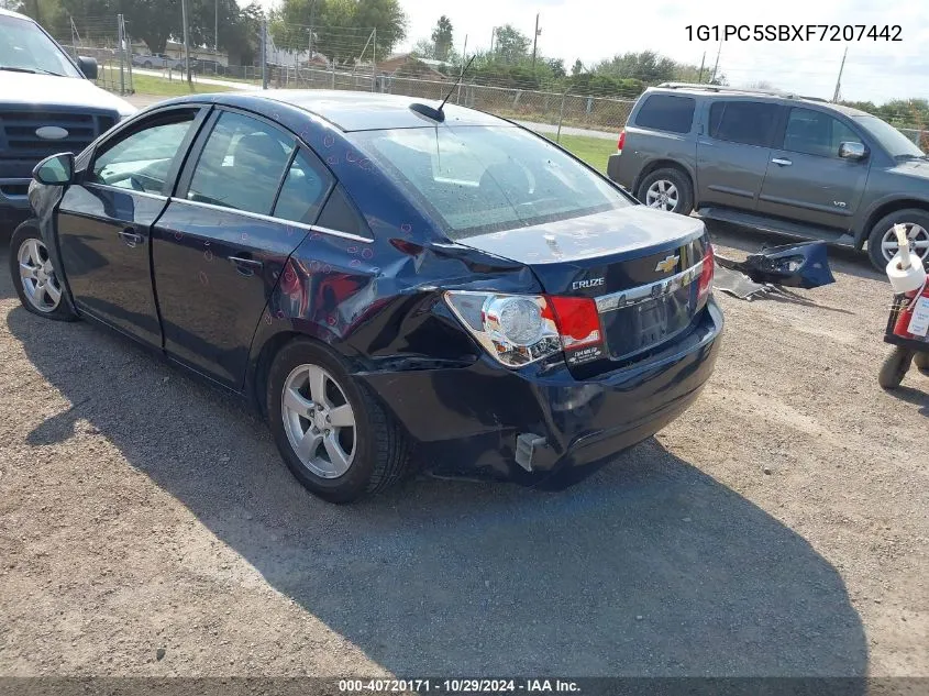 2015 Chevrolet Cruze 1Lt Auto VIN: 1G1PC5SBXF7207442 Lot: 40720171