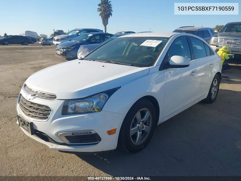 2015 Chevrolet Cruze 1Lt Auto VIN: 1G1PC5SBXF7190559 Lot: 40727888