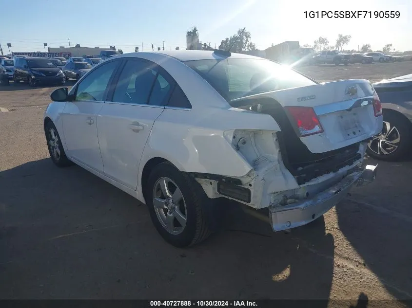 2015 Chevrolet Cruze 1Lt Auto VIN: 1G1PC5SBXF7190559 Lot: 40727888