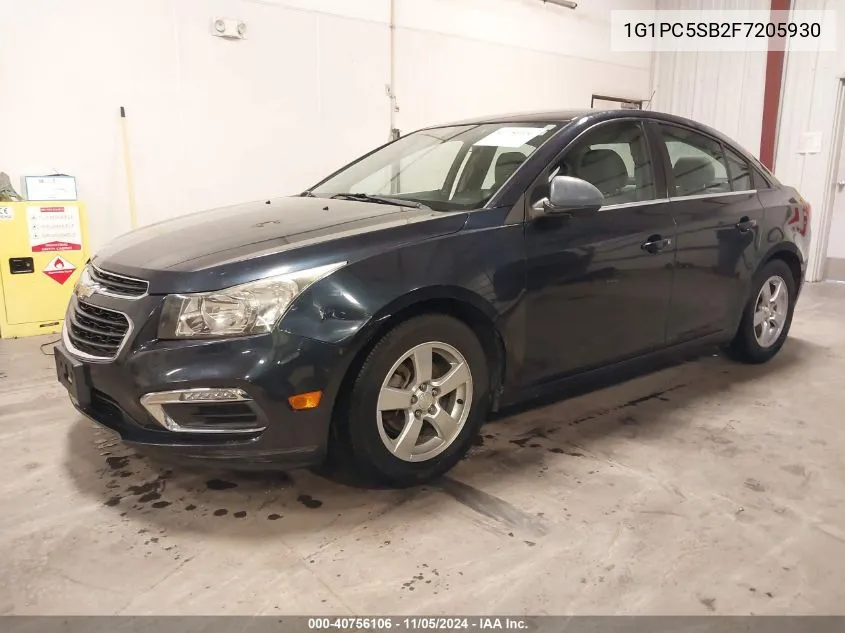 2015 Chevrolet Cruze 1Lt Auto VIN: 1G1PC5SB2F7205930 Lot: 40756106