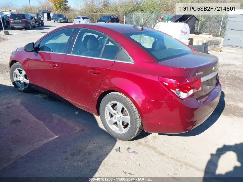 2015 Chevrolet Cruze 1Lt Auto VIN: 1G1PC5SB2F7214501 Lot: 40781203