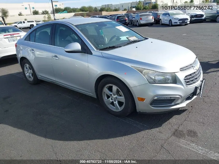 2015 Chevrolet Cruze 1Lt Auto VIN: 1G1PC5SB0F7266242 Lot: 40783723