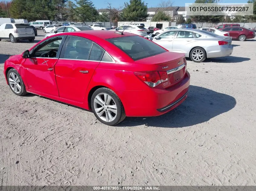 2015 Chevrolet Cruze Ltz VIN: 1G1PG5SB0F7232287 Lot: 40787903