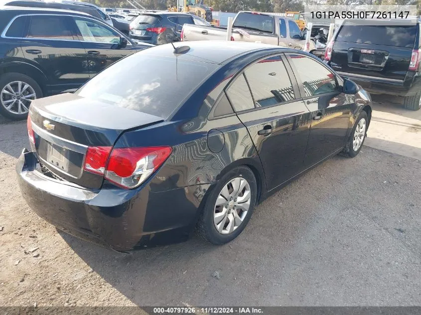 2015 Chevrolet Cruze Ls Auto VIN: 1G1PA5SH0F7261147 Lot: 40797926