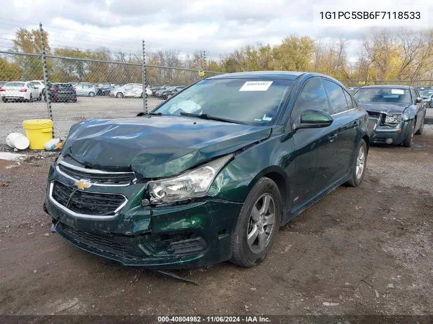 2015 Chevrolet Cruze 1Lt Auto VIN: 1G1PC5SB6F7118533 Lot: 40804982