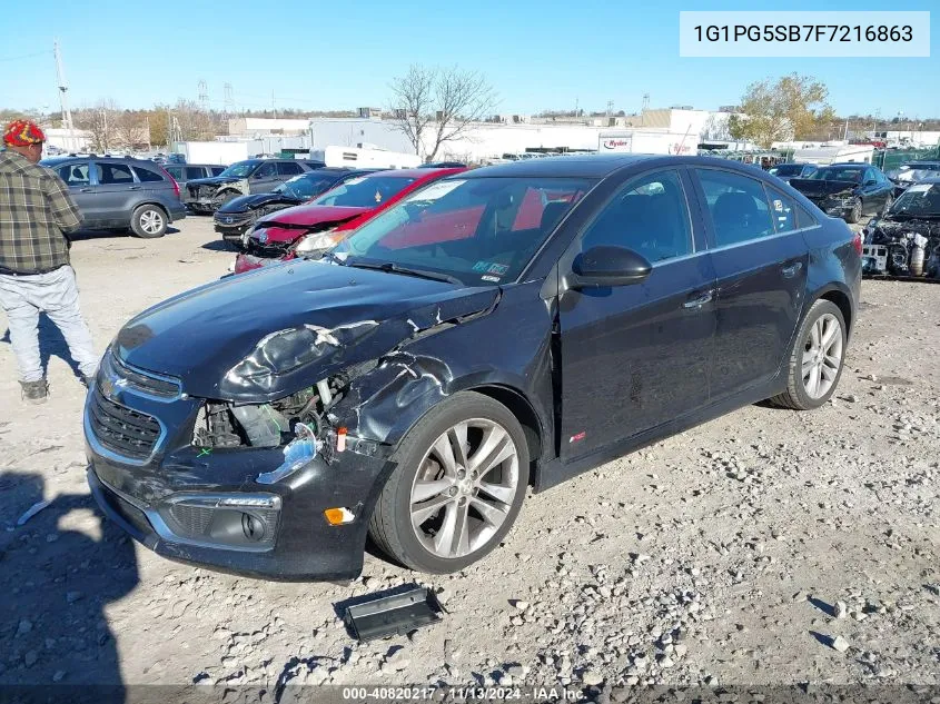 1G1PG5SB7F7216863 2015 Chevrolet Cruze Ltz