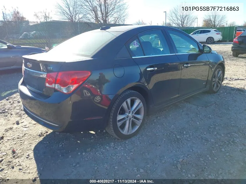 1G1PG5SB7F7216863 2015 Chevrolet Cruze Ltz