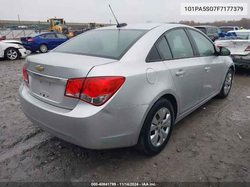 2015 Chevrolet Cruze Ls Auto VIN: 1G1PA5SG7F7177379 Lot: 40841799