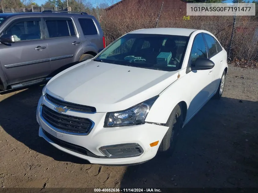 1G1PA5SG0F7191477 2015 Chevrolet Cruze Ls Auto