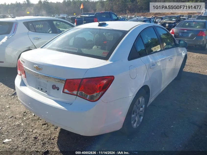 1G1PA5SG0F7191477 2015 Chevrolet Cruze Ls Auto