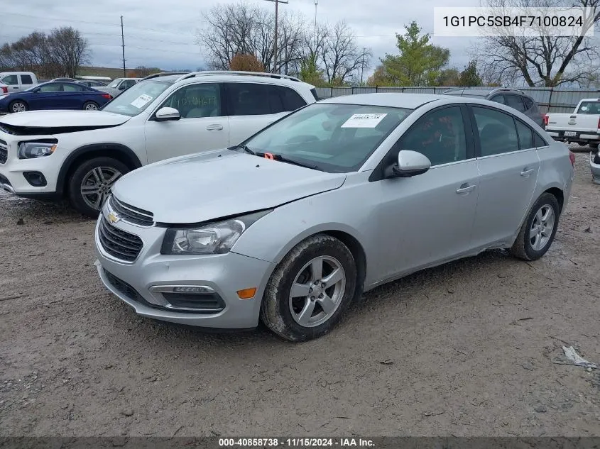 2015 Chevrolet Cruze 1Lt Auto VIN: 1G1PC5SB4F7100824 Lot: 40858738