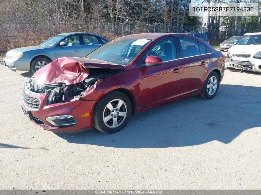 2015 Chevrolet Cruze 1Lt Auto VIN: 1G1PC5SB7F7194536 Lot: 40867341