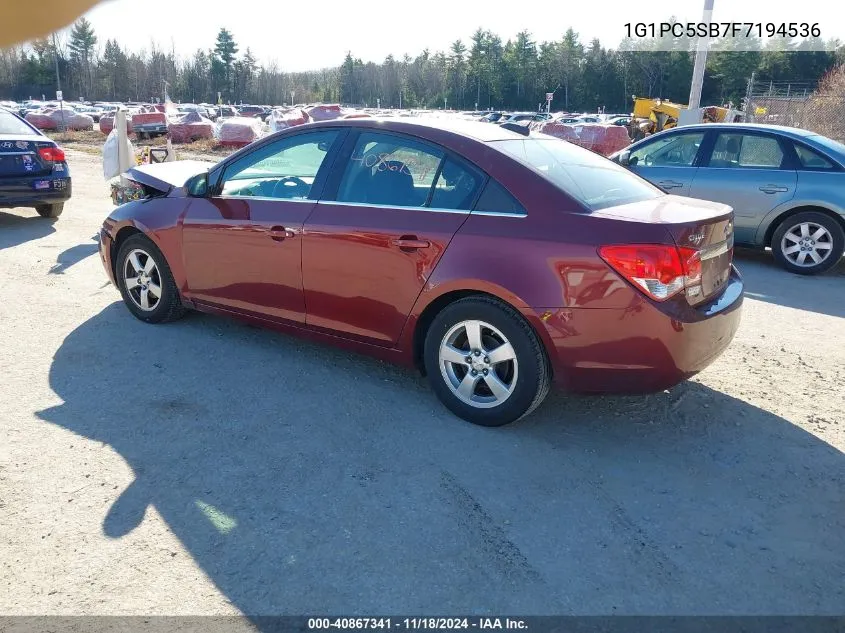 2015 Chevrolet Cruze 1Lt Auto VIN: 1G1PC5SB7F7194536 Lot: 40867341