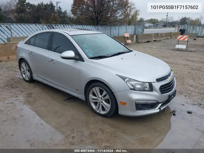 2015 Chevrolet Cruze Ltz VIN: 1G1PG5SB1F7157602 Lot: 40874404