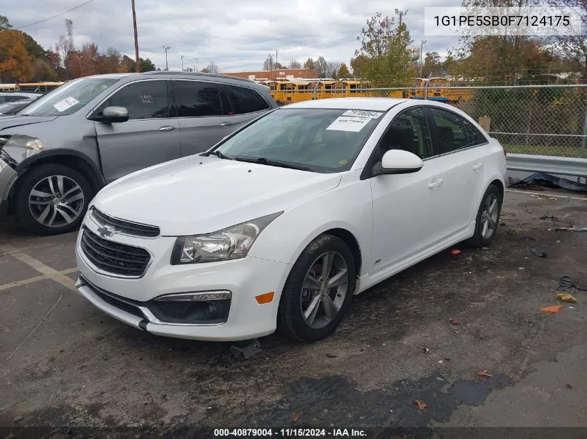 2015 Chevrolet Cruze 2Lt Auto VIN: 1G1PE5SB0F7124175 Lot: 40879004