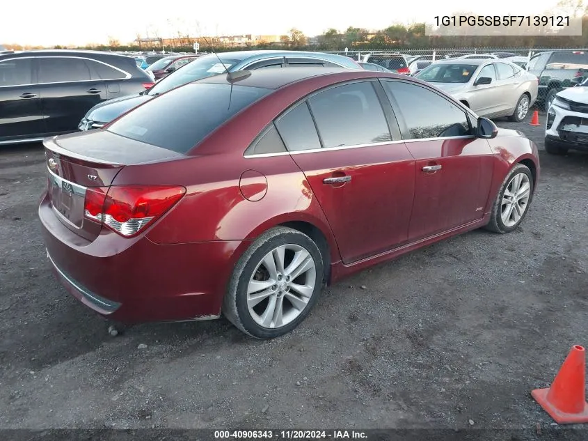 2015 Chevrolet Cruze Ltz VIN: 1G1PG5SB5F7139121 Lot: 40906343