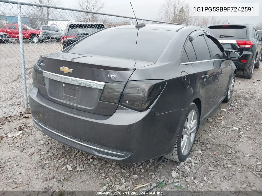 2015 Chevrolet Cruze Ltz VIN: 1G1PG5SB9F7242591 Lot: 40923178