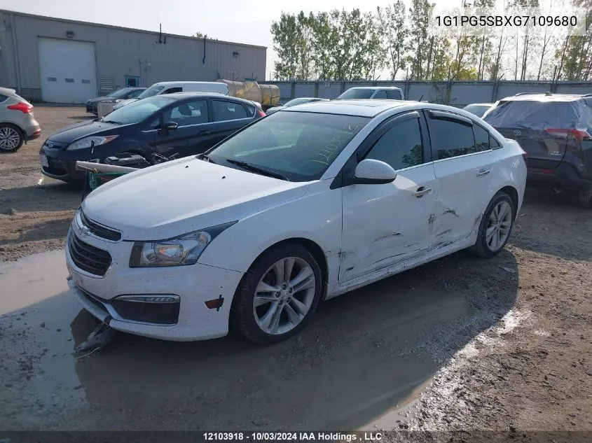 2016 Chevrolet Cruze Limited VIN: 1G1PG5SBXG7109680 Lot: 12103918