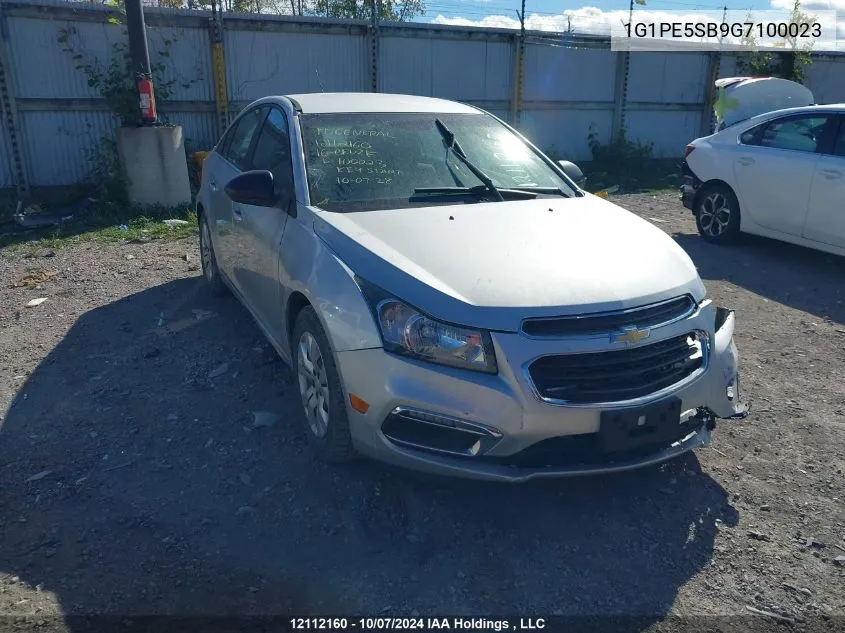 1G1PE5SB9G7100023 2016 Chevrolet Cruze Limited