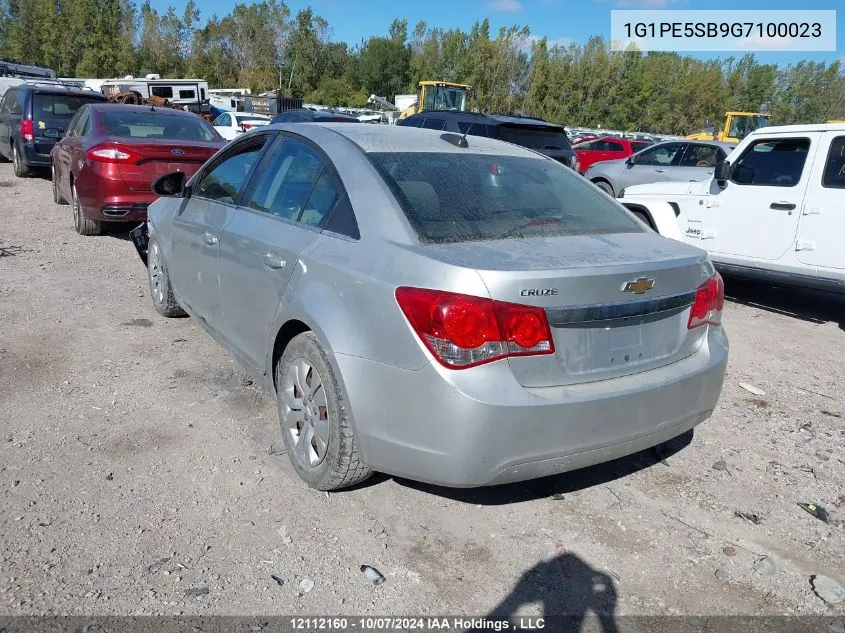 1G1PE5SB9G7100023 2016 Chevrolet Cruze Limited