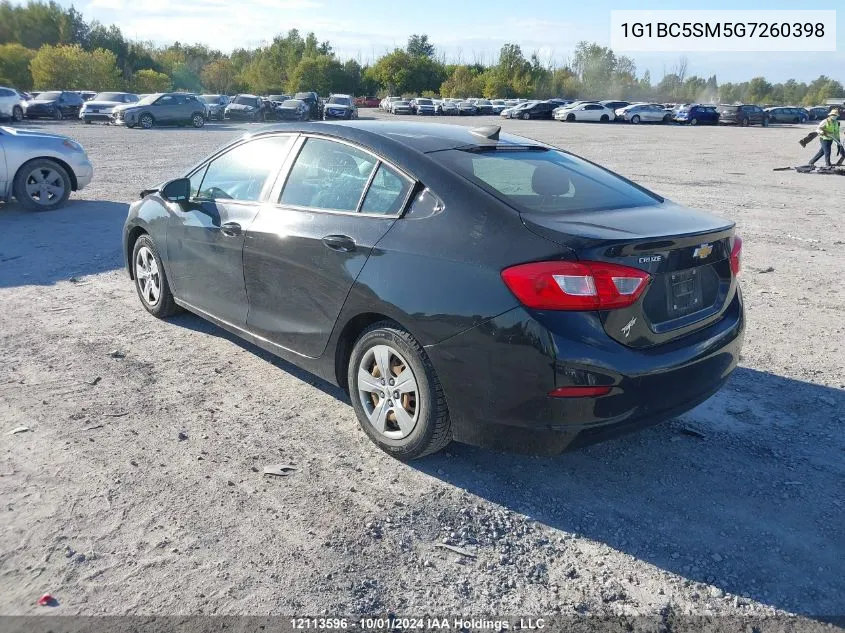 1G1BC5SM5G7260398 2016 Chevrolet Cruze