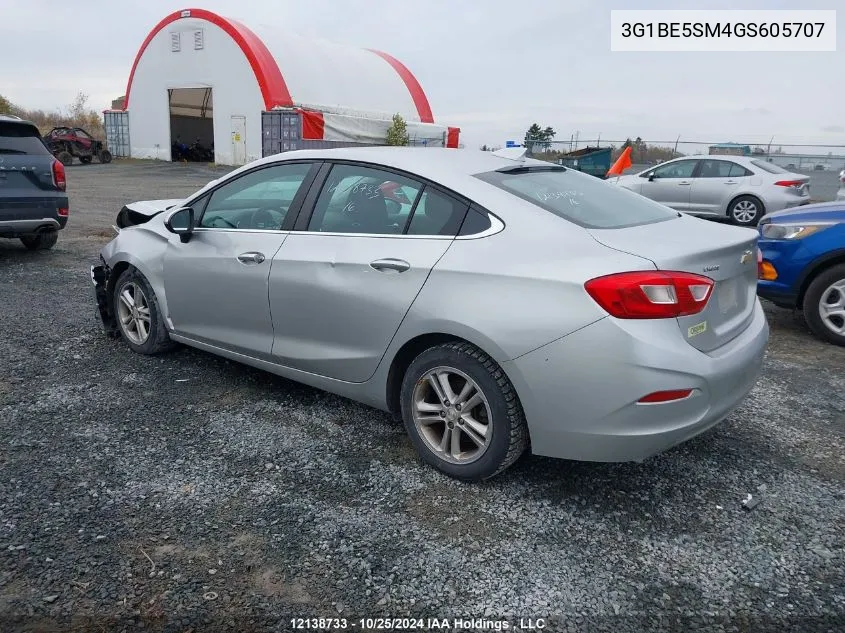 2016 Chevrolet Cruze VIN: 3G1BE5SM4GS605707 Lot: 12138733