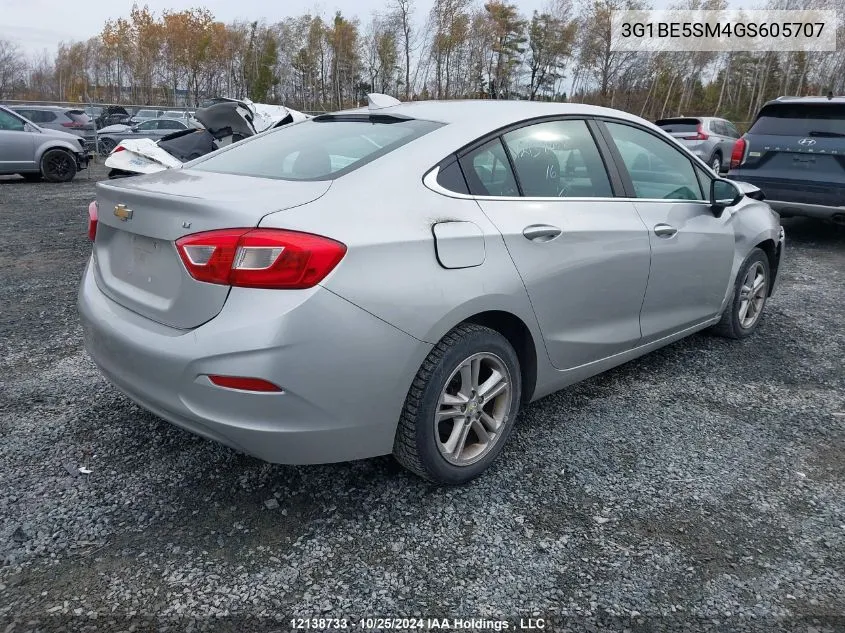 2016 Chevrolet Cruze VIN: 3G1BE5SM4GS605707 Lot: 12138733