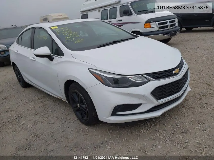 2016 Chevrolet Cruze VIN: 1G1BE5SM3G7315876 Lot: 12141792