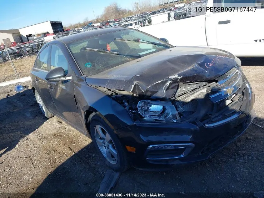 2016 Chevrolet Cruze Limited 1Lt Auto VIN: 1G1PE5SB0G7167447 Lot: 38051436