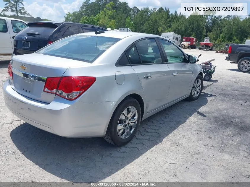 2016 Chevrolet Cruze Limited Ls Auto VIN: 1G1PC5SGXG7209897 Lot: 39328850