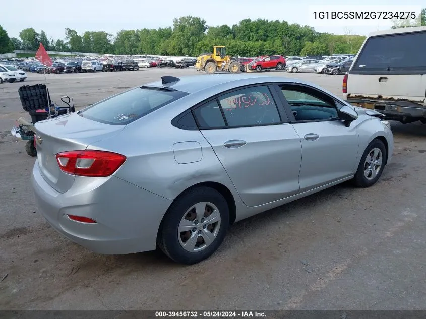 1G1BC5SM2G7234275 2016 Chevrolet Cruze Ls Auto