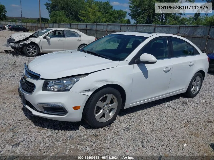 2016 Chevrolet Cruze Limited 1Lt Auto VIN: 1G1PE5SB1G7112876 Lot: 39460558