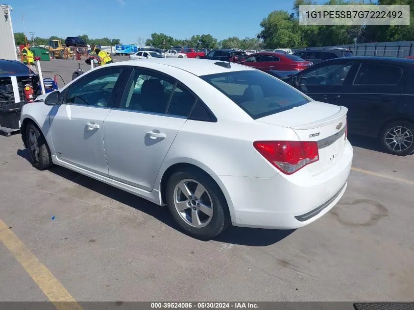 2016 Chevrolet Cruze Limited 1Lt Auto VIN: 1G1PE5SB7G7222492 Lot: 39524086