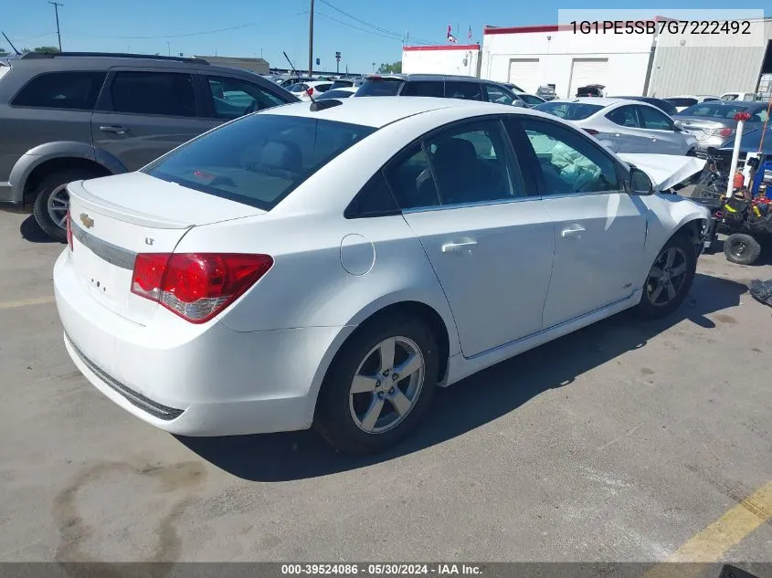 2016 Chevrolet Cruze Limited 1Lt Auto VIN: 1G1PE5SB7G7222492 Lot: 39524086