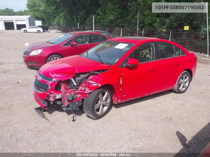 1G1PF5SB0G7195553 2016 Chevrolet Cruze Limited 2Lt Auto