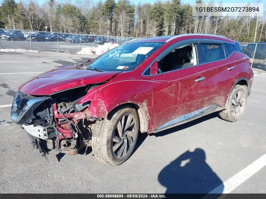 2016 Chevrolet Cruze Lt Auto VIN: 1G1BE5SM2G7273894 Lot: 39814231