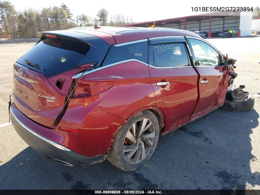 2016 Chevrolet Cruze Lt Auto VIN: 1G1BE5SM2G7273894 Lot: 39814231