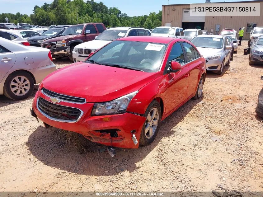 2016 Chevrolet Cruze Limited 1Lt Auto VIN: 1G1PE5SB4G7150814 Lot: 39844999