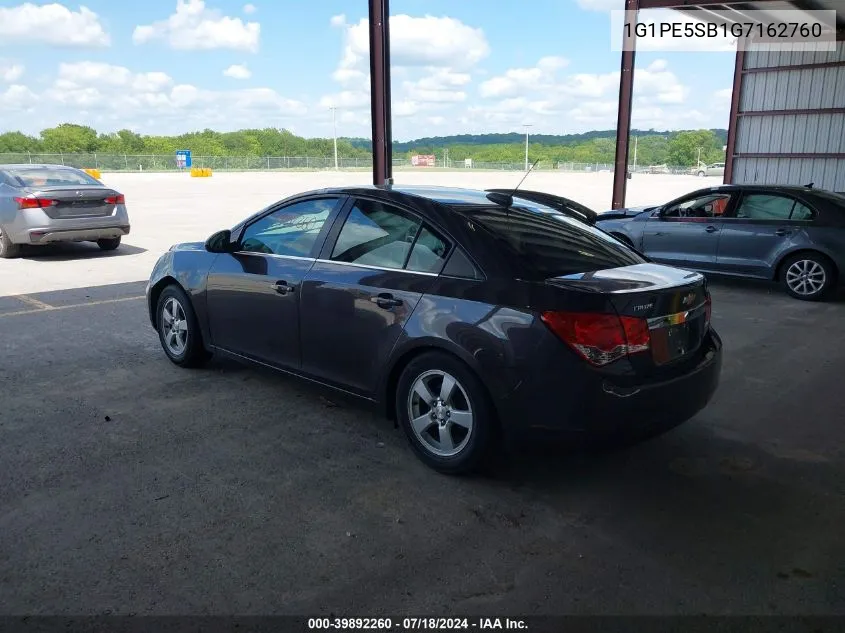 2016 Chevrolet Cruze Limited 1Lt Auto VIN: 1G1PE5SB1G7162760 Lot: 39892260