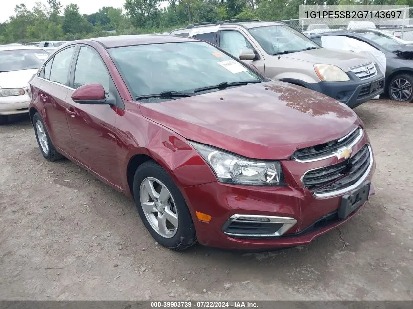 2016 Chevrolet Cruze Limited 1Lt Auto VIN: 1G1PE5SB2G7143697 Lot: 39903739