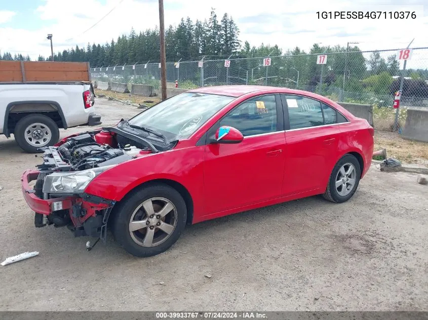 2016 Chevrolet Cruze Limited 1Lt Auto VIN: 1G1PE5SB4G7110376 Lot: 39933767