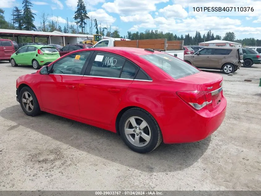 2016 Chevrolet Cruze Limited 1Lt Auto VIN: 1G1PE5SB4G7110376 Lot: 39933767