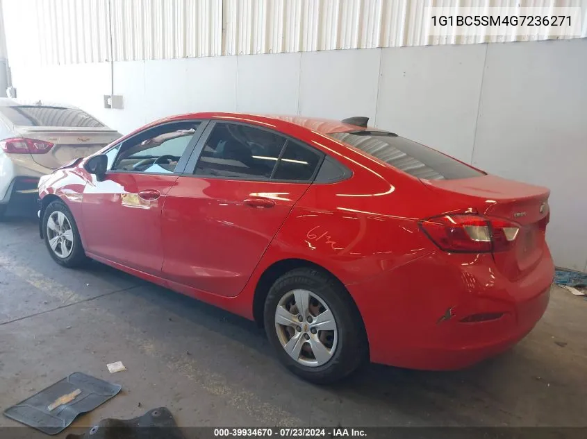 1G1BC5SM4G7236271 2016 Chevrolet Cruze Ls Auto