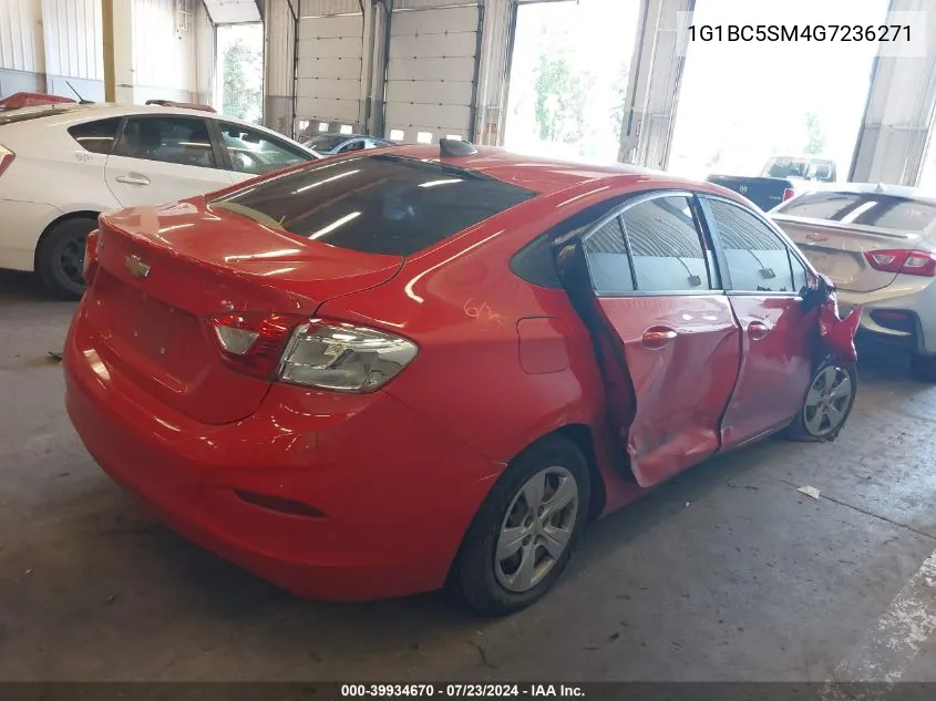 1G1BC5SM4G7236271 2016 Chevrolet Cruze Ls Auto