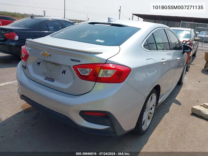 2016 Chevrolet Cruze Premier Auto VIN: 1G1BG5SM0G7271135 Lot: 39946516