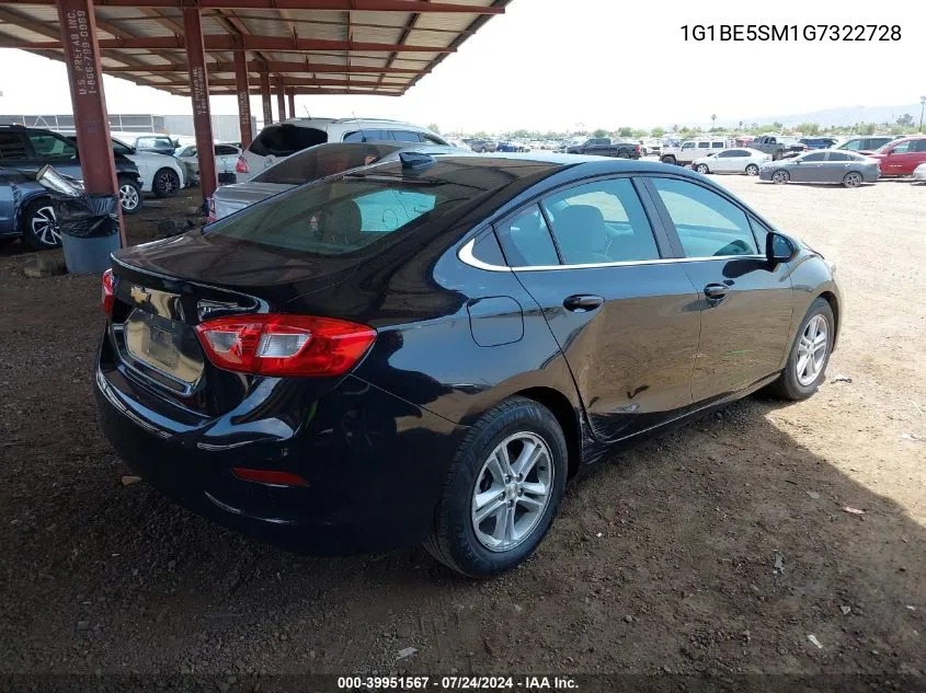 1G1BE5SM1G7322728 2016 Chevrolet Cruze Lt Auto