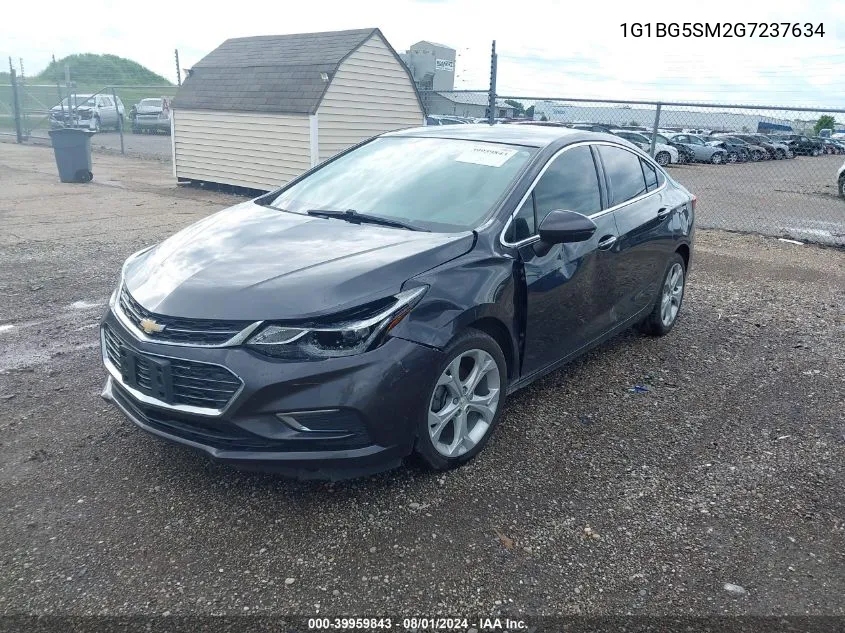 2016 Chevrolet Cruze Premier Auto VIN: 1G1BG5SM2G7237634 Lot: 39959843