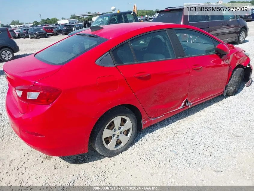 1G1BB5SM5G7276409 2016 Chevrolet Cruze Ls Manual