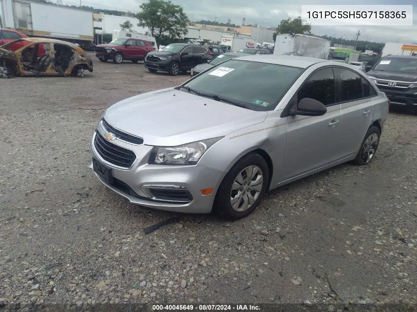 1G1PC5SH5G7158365 2016 Chevrolet Cruze Limited Ls Auto