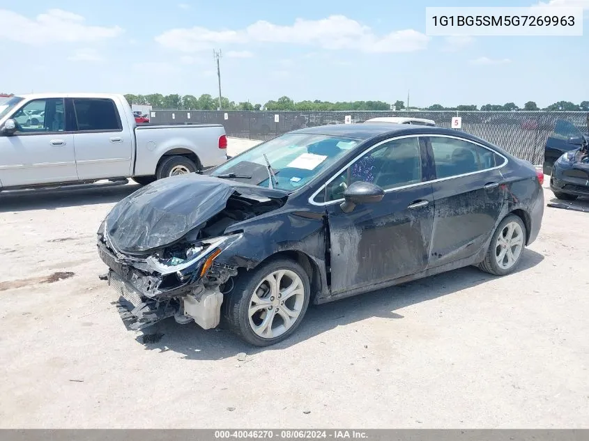 2016 Chevrolet Cruze Premier Auto VIN: 1G1BG5SM5G7269963 Lot: 40046270